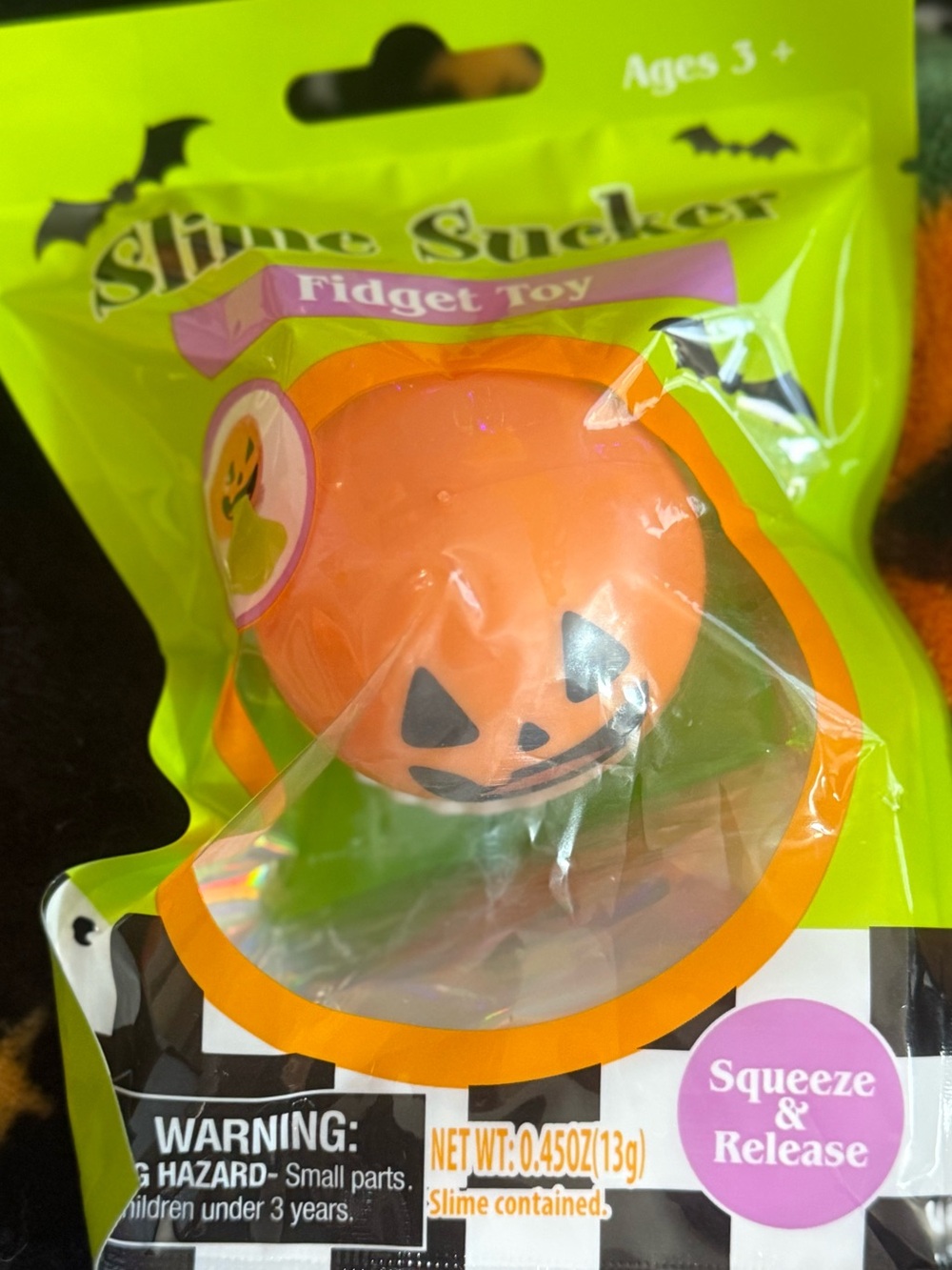 SET OF 3 Slime Sucker Fidget Toy - Squeeze & Release (BNIP) quick ship